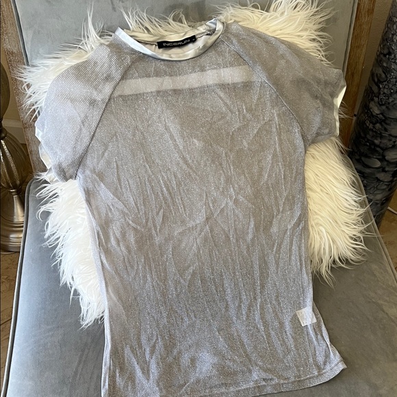 Calvin Klein Silver Short Sleeve Men's Tee - Picture 1 of 5